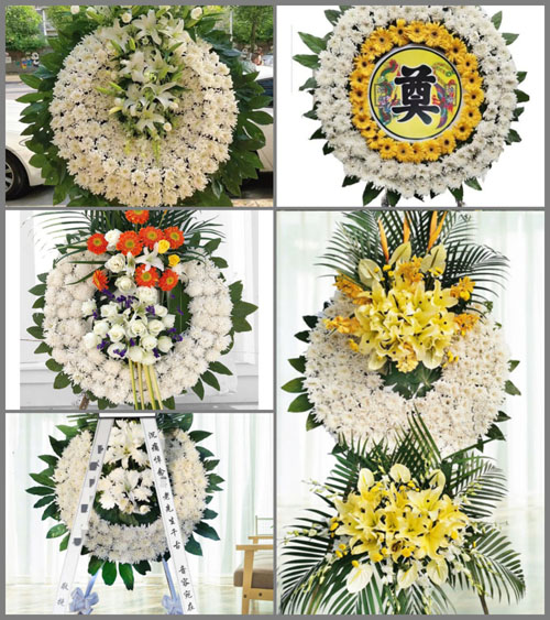 山东青岛平度市大泽山镇东升村花圈速递